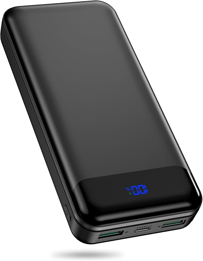 Portable Charger, Power Bank 40000 mAh PD 30W and QC 4.0 Fast Charging External Battery Pack with USB-C LED 3 Outputs & 2 Inputs Portable Charging Phone 15 14 13 pro