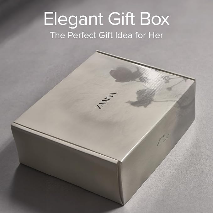 ZAAINA Wellness Spa Kit - Christmas Holiday Gift Basket for Women, Relaxing Spa Gifts for Her, Self Care Kit for Mom Wife Friend, Pampering Home Spa Package, Birthday Gifts for Women, Holiday Spa Day