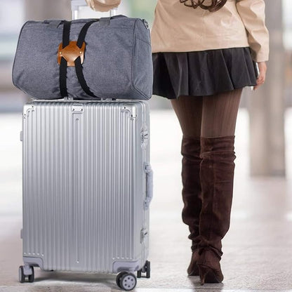 Adjustable Luggage Straps for Suitcases Add a Bag High Elastic Travel Bag Bungees Connecting Carry On Bag TSA Approved (3 Pack Brown)