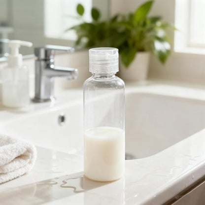 Travel Bottles for Toiletries, 40 Pack 4oz Empty Plastic Bottles, Refillable Leak Proof Squeeze Containers for Shampoo, Lotion, Cosmetic Liquids, Travel Accessories