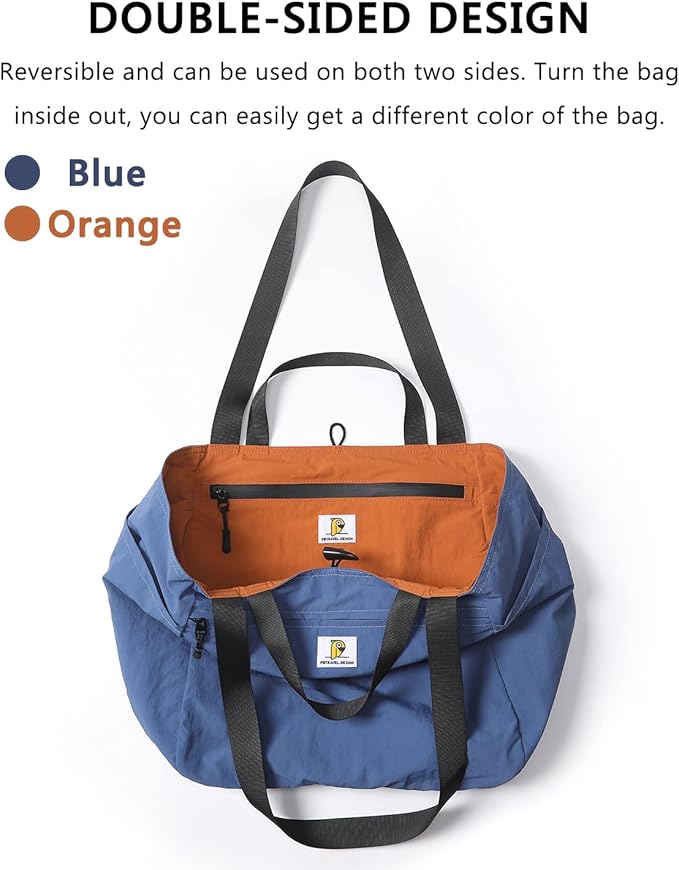 VanFn Foldable Travel Totes Duffel Bag - Gym & Weekend Bag, Luggage Duffle - P.Travel Series