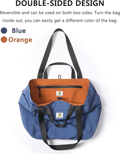 VanFn Foldable Travel Totes Duffel Bag - Gym & Weekend Bag, Luggage Duffle - P.Travel Series