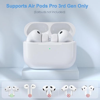 2026 Upgraded Wireless Charging Case Replacement | for AirPods Pro 3rd Generation | USB-C Port Airpods Pro 3 Charging Case Replacement | Bluetooth Pairing Sync Button | No Earbuds