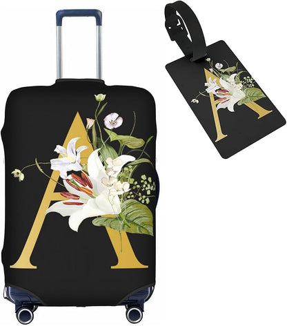 Decorative A Suitcase Protectors Elastic Washable Luggage Covers With Concealed Zippers For 18-32 Inch Luggage (Size Xl: Fits 29-32 Inch)