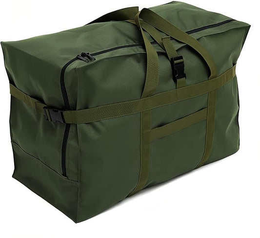 Arxus Large Duffel Bag, Waterproof Carry on Weekend Overnight Storage Bag over Luggage for Airline, Travel, Camping, Moving