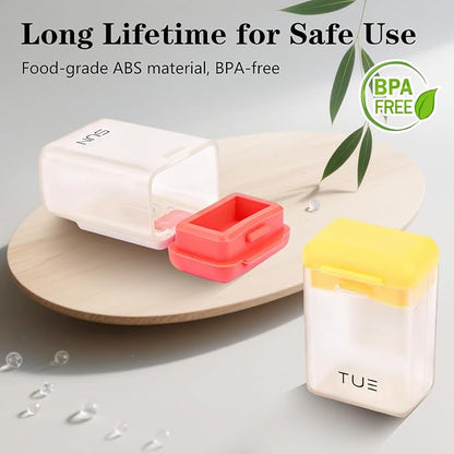 Weekly Pill Organizer Magnetic Large Travel Pill Case, Week Once Daily Medication Dispenser Medicine Container Holder for Supplement Box 7 Day 1 Time a Day (White)