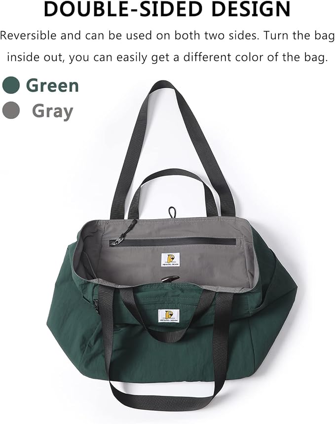 VanFn Foldable Travel Totes Duffel Bag - Gym & Weekend Bag, Luggage Duffle - P.Travel Series