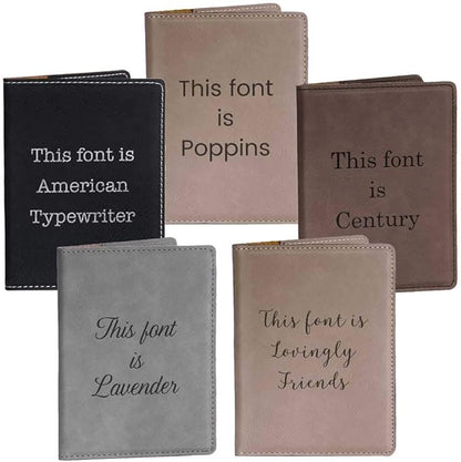 Lifetime Creations Create Your Own Personalized Passport Cover - Black, Custom Passport Holder Passport Case