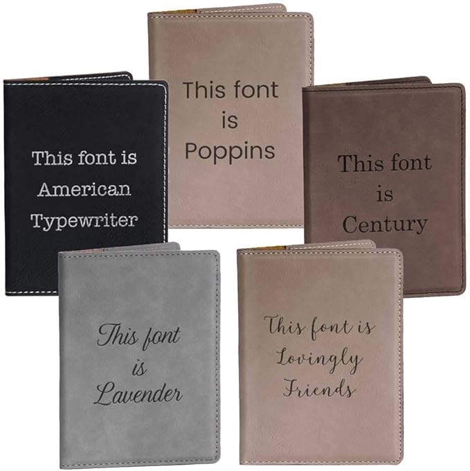 Lifetime Creations Create Your Own Personalized Passport Cover - Gray, Custom Passport Holder Passport Case