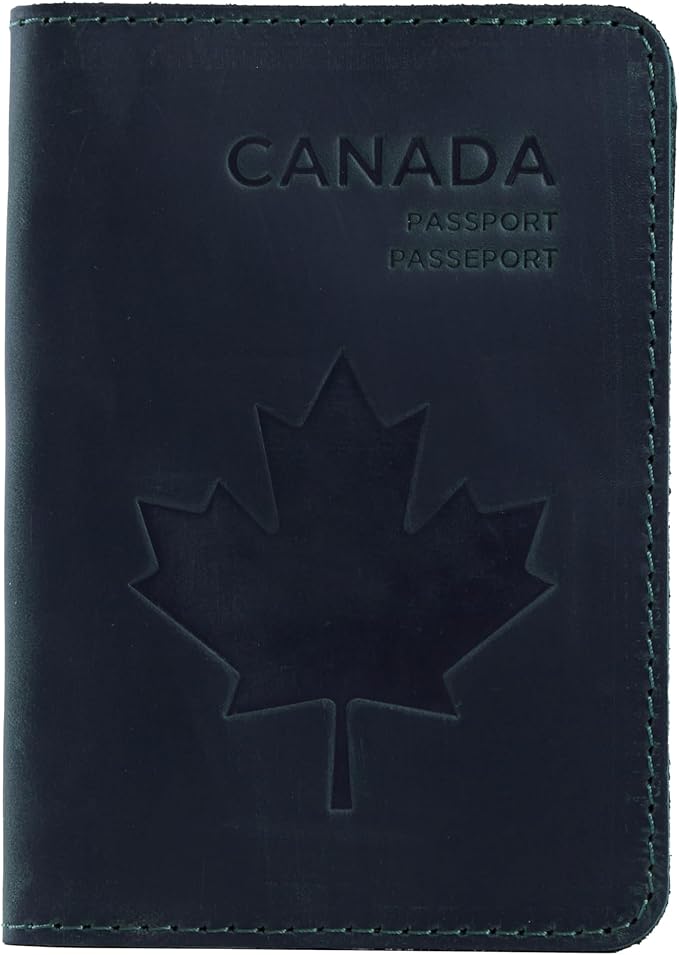 INCARNE Leather Passport Holder for Travel - Passport Case - Passport Wallet for Men - Passport Cover for Women Sleeve Protector - Travel Essentials Vacation Luggage Travel Gifts - Vintage Green