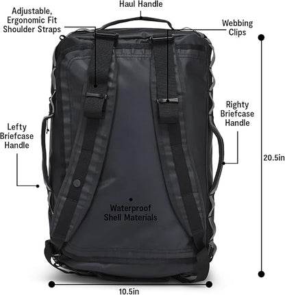 Baboon to the Moon Go-Bag Mini 32L – Detachable Straps, Small Duffle Bag for Travel, Gym Bag for Women, Mens Travel Bag, Duffel Bags for Traveling, Travel Duffel Bags for Women (Black)