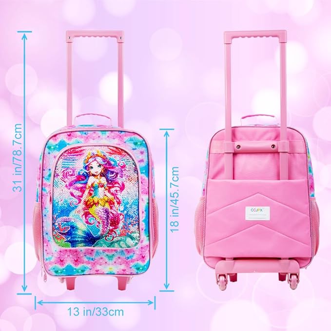 Kids Luggage for Boys and Girls, Cute Dinosaur Unicorn Rolling Wheels Suitcase for Toddler Children