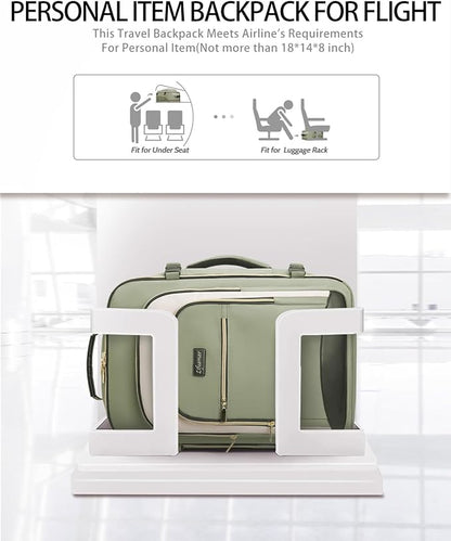 40L Travel Backpack for Women, Carry On Bag Flight Approved, Waterproof Backpacks with 3 Packing Cubes, Weekender Personal Item Backpack for Airplane Travel Essentials, TSA Approved