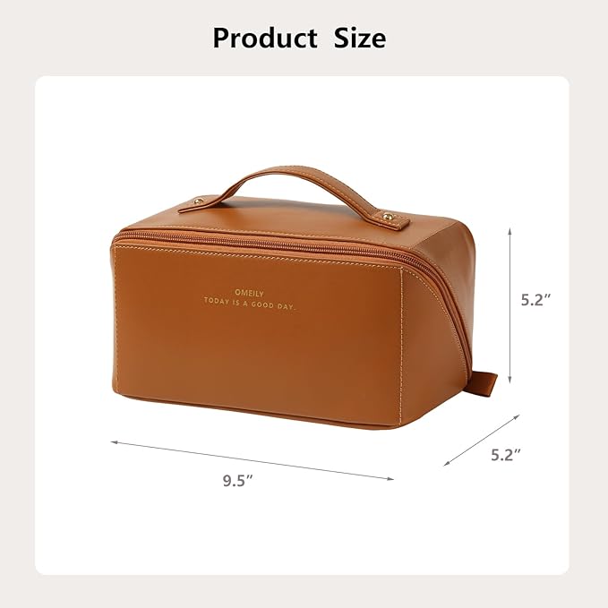 Travel Makeup Bag Toiletry Bag for Women Large Cosmetic Travel Bag Makeup Storage Box Skincare Organizer Vanity Organizer Bag Multi-Function Makeup Organizer with Compartments Travel essentials