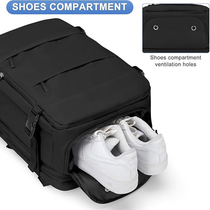 Casual Backpack Traveling Backpack, A-black, Expandable, Modern