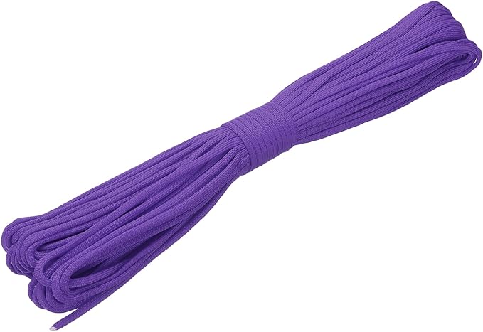 uxcell 4mm Nylon Rope, 10ft Portable Clothesline for Luggage and Backpack Tie Downs, Hanging Clothes, Swings, Camping and Mountaineering Tie Downs, Purple