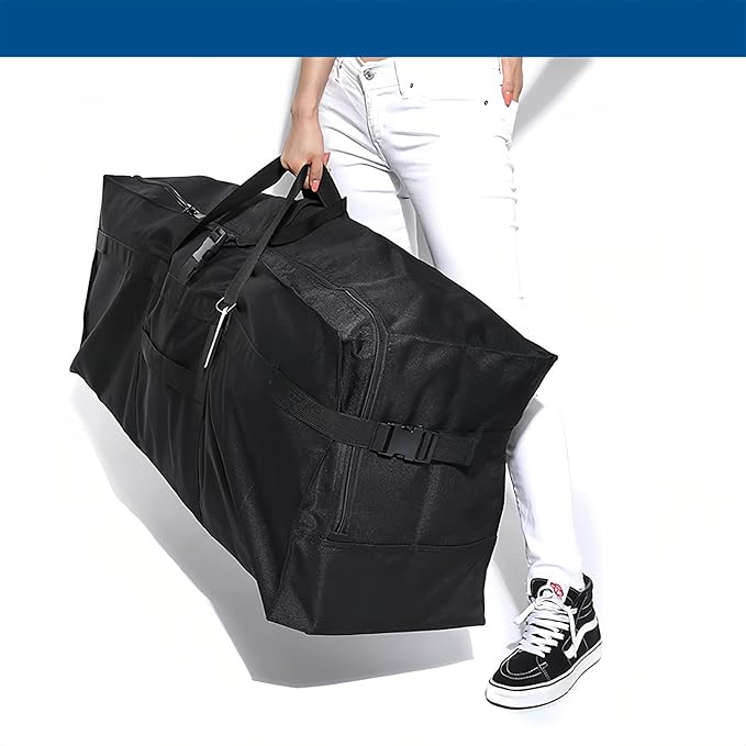 Arxus Large Duffel Bag, Waterproof Carry on Weekend Overnight Storage Bag over Luggage for Airline, Travel, Camping, Moving