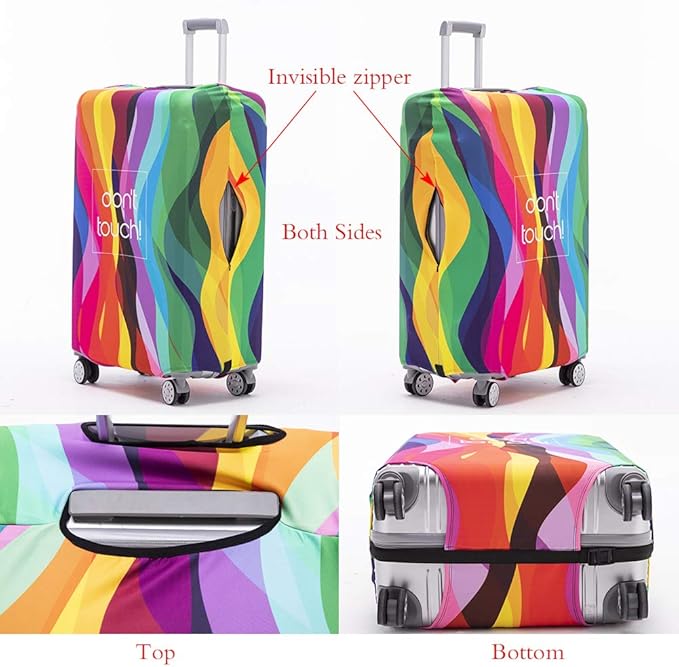 TRAVELKIN more than travel Luggage Cover Washable Suitcase Protector Anti-scratch Suitcase cover Fits 18-32 Inch Luggage