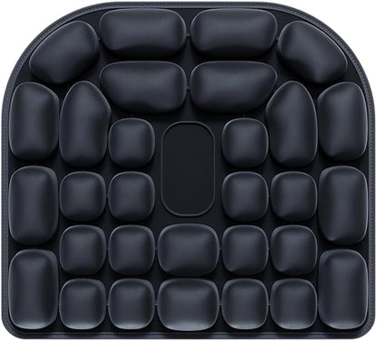 Portable seat Cushion Comfortable Inflatable seat Cushion Suitable for Office Chairs Long Drives Flights Long Trips or Wheelchair use Improve The Comfort of Sitting Posture Black