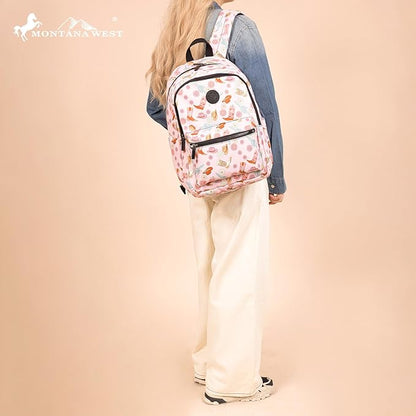 Montana West Backpack for Women Western Travel Backpack Purse Casual Daypack for Laptop College