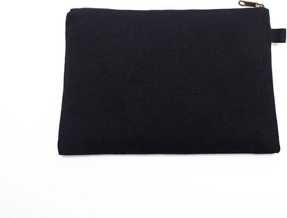 Zipper Pouch Storage Bag Simple and Stylish Women's Cosmetic and Travel Bag (Black-basic-5)