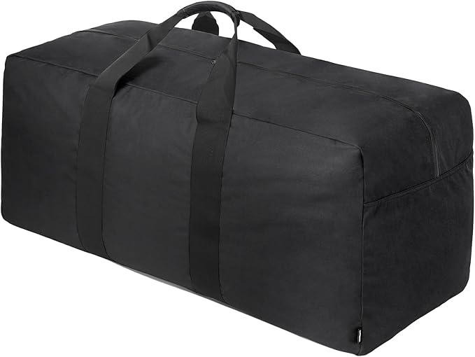 Vorspack Extra Large Duffle Bag for Travel - 150L Duffel Bag for Men Gear Bag for Storage Foldable Weekender Bag for Overnight Camping - Black