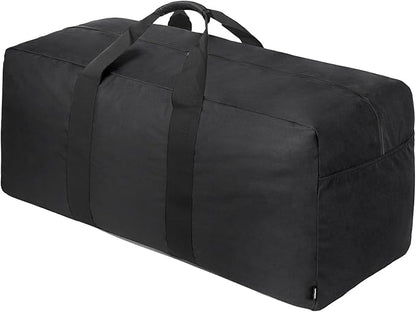Vorspack Extra Large Duffle Bag for Travel - 150L Duffel Bag for Men Gear Bag for Storage Foldable Weekender Bag for Overnight Camping - Black