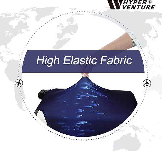 HYPER VENTURE Washable Luggage Cover - Fashion Suitcase Protector Fits 31-32 Inch Luggage (Nightscape, XL)