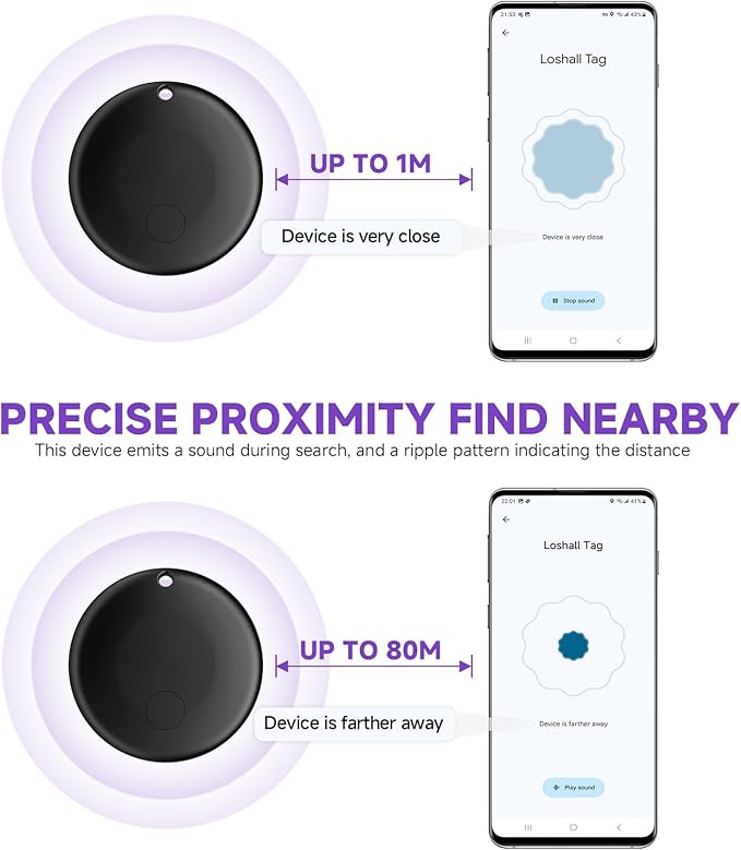 2025 Upgraded Android Air Tracker Tag Luggage Tracker Tags Bluetooth Tracker for Android Smart Tracking Tag for Google Find My Device App Item Finder for Backpack, Keys (2 Black)