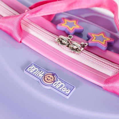 MILK&MOO Rideable Kids Suitcase Little Mermaid, Fun and Safe, Durable, Spacious and Ergonomic Design, 360° Swivel Wheels, for Children Aged 2-6 Years, 21 L, Maximum Riding Weight 50kg / 110 Lb