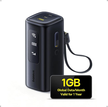 Baseus WiFi Hotspot Power Bank & 70W Universal Travel Adapter