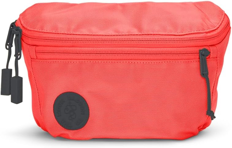 Baboon to the Moon Fanny Pack - Trendy, Compact, Water-Repellent Waist Bag in Multiple Colors and Sizes for Men and Women (Neon Punch, Full Size (3L))