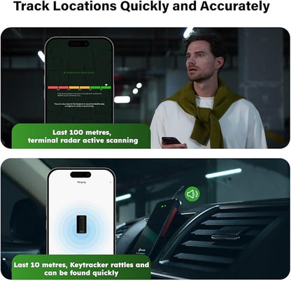 GlocalMe KeyTracker Global GPS Tracker for Luggage, Vehicles, Car, Kids, Wordwide Positioning Unlimited Distance Item Finder, Real Time Tracking with 6 Location Technologies