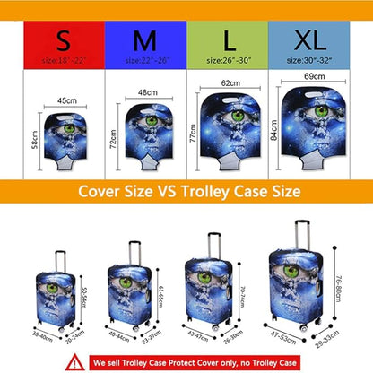 Travel Luggage Covers, Suitcase Protective Cover Fits 18"-30" (L(Fits 26”-30” Luggage))