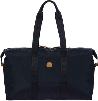 Bric's X-Bag/X-Travel 2.0 Overnight Weekender Folding Duffel Bag - 22" Carry On Bag - Navy