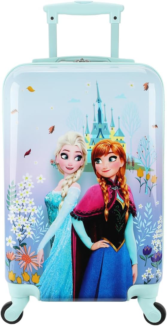 Bioworld Frozen Elsa & Anna Arendelle Castle 20" Rolling Luggage
