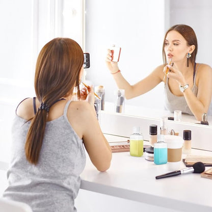 QTLCOHD 120 Pack 2 Oz Travel Bottles with Flip Caps, Plastic Empty Hand Sanitizer Bottles for Lotion, Portable Refillable Mini Hand Sanitizer Bottle Bulk Reusable Container for Shampoo Body Soap Toner