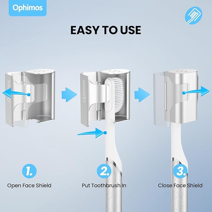 Aluminum Alloy Toothbrush Head Cover/Cap/Protector Case,Travel Toothbrush Covers Long-lasting Toothbrush Head Caps for Most Electric/Manual Brushes (Silver+Black+Pink+Blue+Grey+Orange, 6 pack)