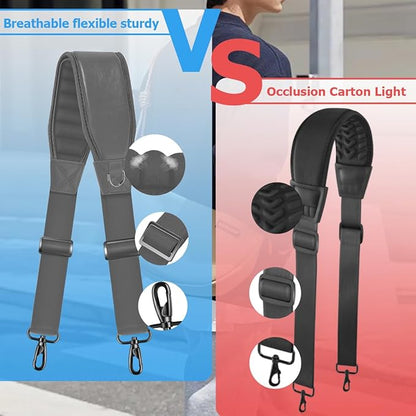 ZINMARK Shoulder Strap 79" with Fixed Pad and Dual Balance Buckles and Swivel Metal Hooks for Travel Bag and Most Bags