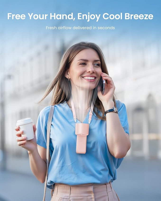 Handheld Portable Turbo Fan with Ice Cooler, Speed (1-199) 5500mAh Rechargeable Personal Fan,[20H Cooling Time] Mini Yet Powerful [20000 RPM] Small Pocket Fans for Travel/Outdoor/Home/Office, Pink