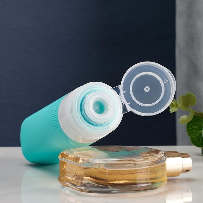 INSFIT Silicone Travel Bottles Set, 6 Pack Travel Size Toiletries, Leakproof Travel Bottles for Toiletries, Travel Accessories for Women, Airplane Travel Essentials, Travel Containers for Toiletries