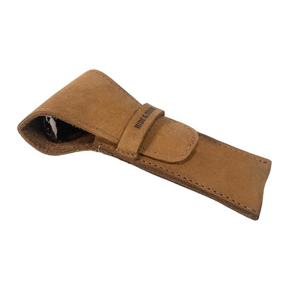 Hide & Drink, Leather Safety Razor Case, Shaving Accessories, Personal Care Essentials, Handmade (Old Tobacco)