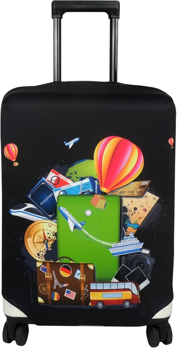Explore Land Luggage Cover Suitcase Protector Fits 27-30 Inch Case (Travel, L)