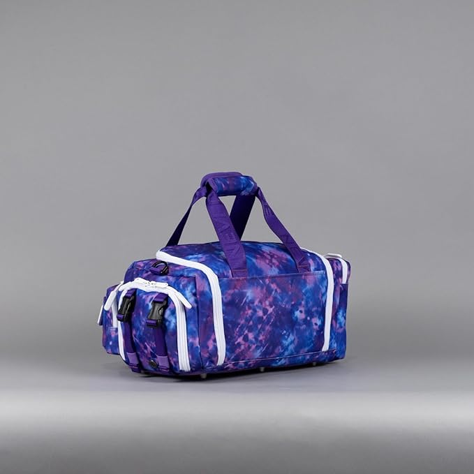 WOLFpak 20L Mini Duffle Bag for Gym & Travel | Waterproof Carry-On Weekender Bag with Shoe Compartment, Hard Bottom, and Tactical Molle System (Ice)