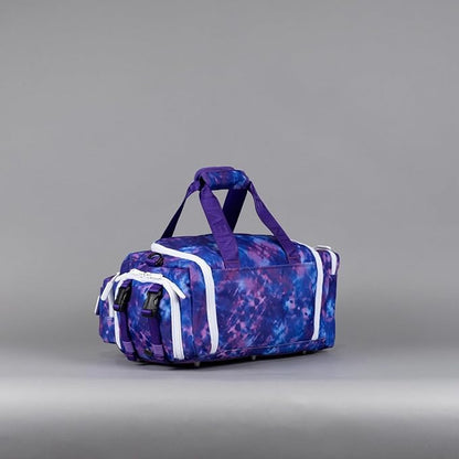 WOLFpak 20L Mini Duffle Bag for Gym & Travel | Waterproof Carry-On Weekender Bag with Shoe Compartment, Hard Bottom, and Tactical Molle System (Ice)