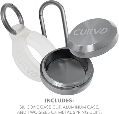 CURVD Premium Carrying Case Bulk Pack (20 Pairs) Keychain Container, Medicine Pill Organizer Travel Pill Box, Small Waterproof Holder for Pills Earplugs Jewelry, Compatible with Loop, Vibes & Eargasm