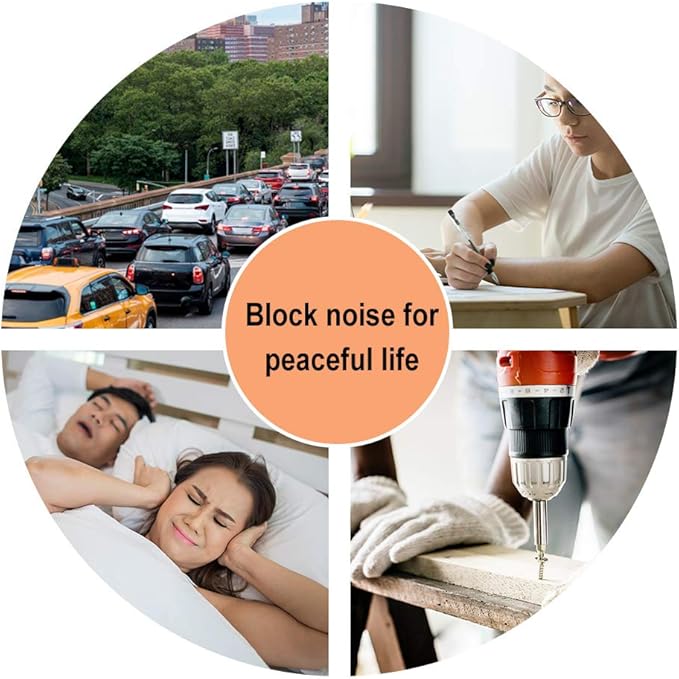 Quality Foam Ear Plugs 500 Pair - 32 dB Noise Cancelling High Decibel Sound Blocking Soft - Dispenser Refill Safety Hearing Protection Ear Protection Disposable Ear Plugs Bulk