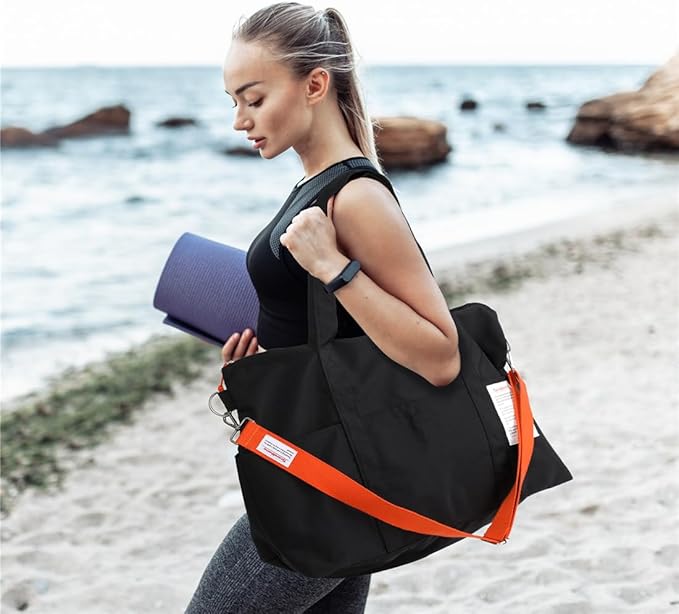 VanFn Duffle Bags, Women Sports Gym Bag, Travel Totes Duffel Bag, Outdoor Weekend Bag, Crossbody Bag, Lightweight Luggage Duffle Backpack, Shoulder Handbag For Men, Scandihome Series