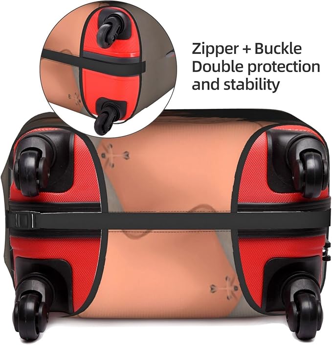 Luggage cover protector luggage cover for Suitcase Washable Suitcase Protector Anti-scratch Suitcase cover Large African American Black Girl9
