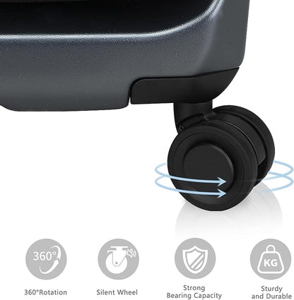 Carry On Luggage with Front Pocket & USB Port, PC Hardside 20 Inch luggage with Spinner Wheels & Built-in TSA Lock, Durable Lightweight Rolling Suitcase, Carry-On 20-Inch, Gray